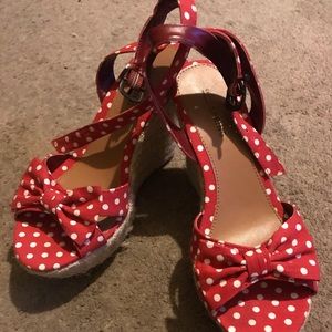 Polka Dot Wedges Call it Spring Size 8